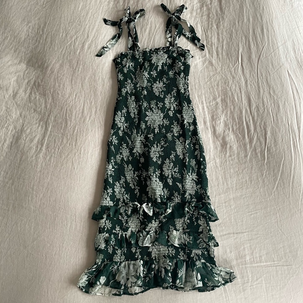Green Floral Dress